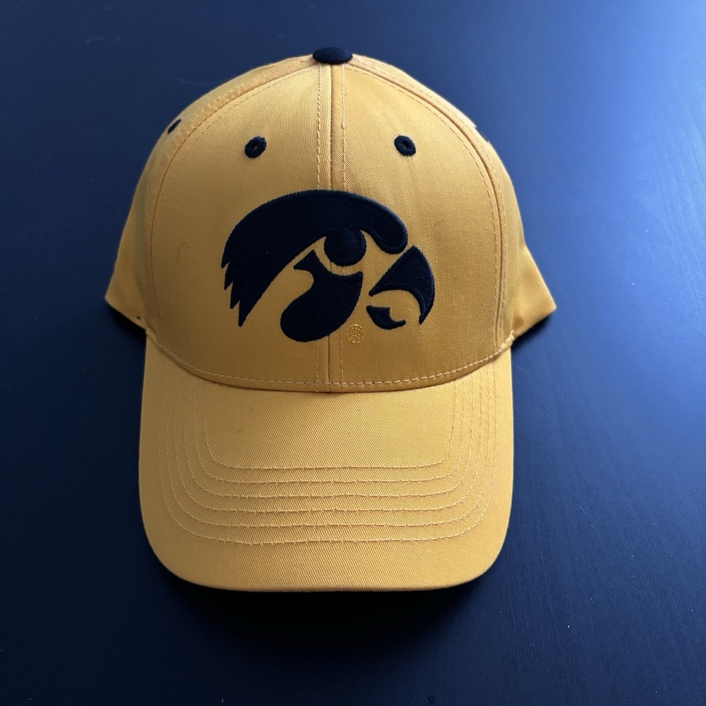 Iowa Hawkeyes NCAA Strapback Hat Yellow‎ Black OSFM by Captivating Headwear